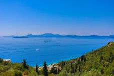 Villa Krouzeri is a detached villa with private pool and panoramic sea view in Agni Bay, Corfu